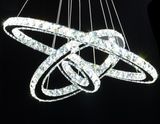 Modern Round LED Chandelier with 3 Layers Crystal (WH-0103P)