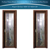 Cherry Aluminium Hinged Door with Crystal Flower