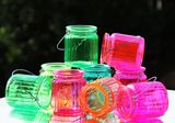 Colorful Hanging Glass Vase