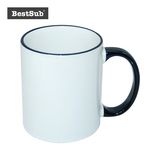 Bestsub Sublimation 11 Oz Rim Handle Photo Mug (B11B-02)