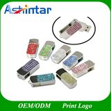 Crystal USB Flash Memory Metal Swivel USB Flash Drive