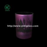 Color Double Wall Glass Candle Cup by SGS (KLB130916-197)
