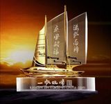 Crystal Ship Craft Souvenir & Crystal Decoration