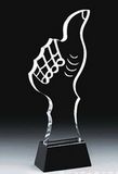 Custom Clear Crystal Plaque Trophy Award