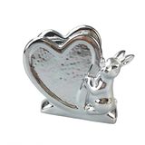 Silver Electroplated Ceramic Napkin Ring for Home Decoration