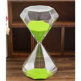Custom Printed Creative Decorative Diamond Glass Sandglass