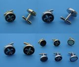 Custom Wosm Enamel Logo Metal Souvenir Mens Gifts Metal Cufflinks