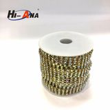 High Quality Dry Fit Customization Top Quality Gold Chain Rhinestone