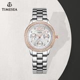 Ladies Vogue Waterproof Watch with Japan Multifunction Quartz Movement 71042