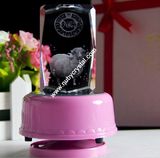 3D Laser Zodiac Sign in Crystal / Aries