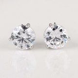 Fashion Silver Crystal Flower Studearring Jewelry