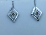Sterling Silver Rhombus Stud Earring