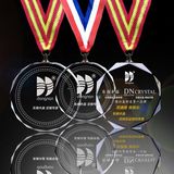 60mm 70mm 80mm Clear Glass Medal, Crystal Medallion