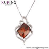43089 Fashion Elegant Crystals From Swarovski Rhodium Imitation Jewelry Pendant Necklace
