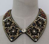 Lady Fashion Charm Crystal Chunky Costume Choker Necklace Collar (JE0117-2)