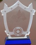 Hot Selling Superb Crystal Trophy-Blue Base