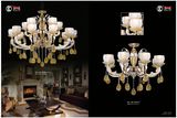 Hot Sale Golden Colored Glaze Chandelier Light