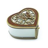 High Quality Custom Glass Metal Jewelry Boxes (Hx-7336)