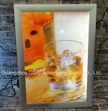 Polished Silver Aluminum Snap Frame Light Box Advertising Poster Frame