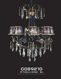 Luxury Hotel Decoration Crystal Hanging Light with Shade (cos9210)