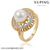 13887 Fashion Wholesale Newest Big Pearl Jewelry Finger Ring for Girls