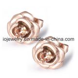 Flower Metal Medical Stainless Steel Earrings