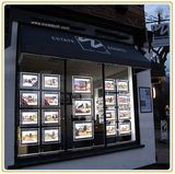 Crystal LED Light Pocket for Estate Agent Window Displays