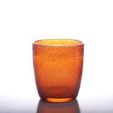 Bubbled 12oz Glass Candle Vessel