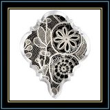 Antique Crystal Flower Magnet