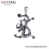 Pendant-45 Xuping Neutral Animal Dragon Pendants, Silver Gold Pendant Designs Men, Jewelry