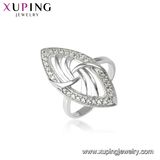 12173 New Product Rhodium Luxury Ring with Square Stone