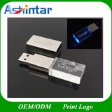 USB3.0 Metal USB Stick Flash Disk LED Crystal USB Flash Drive
