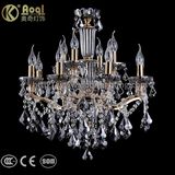 Golden Clear Black Crystal Chandelier Lights