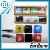 Customized 3D Dome Sticker in Keyboard Shape