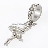 Angel Charm with a Dangle Bead