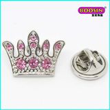 New Fashion Custom Rhinestone Metal Bulk Crown Brooch