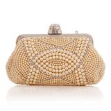 Fashion Women Handbag Wholesale Designer Box Pearl Clutch Bag