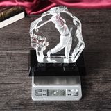 K9 Crystal Golf Clubs Trophy Awards Wtihe Base