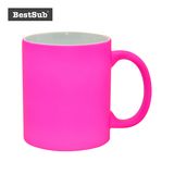 11oz Sublimation Promotional Full Color Mug (Frosted, Purple Red)