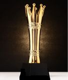 High Quality! New Resin Trophies High-Grade Crystal Cup Prize Trophy Model Creative Metal Crown Trophy