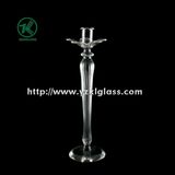 Glass Candle Holder for Home Decoration with Single Poster (9*8.5*30)