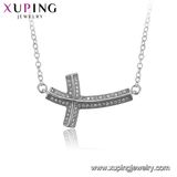 44539 Fashion Hot Promotion Rhodium Plated CZ Necklace