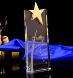 Jingyage Clear K9 Crystal Star Trophy Award Souvenir Gifts 3 Sizes Available