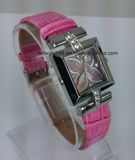 Fashion Ladies Watch Stainless Steel Quartz Leather Band Watches
