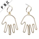 Latest Fashion Designs Jewelry New Model Palm Earrings