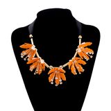 Gold Plated Fashion Jewelry Flower Lacing Bow Rope Pendant Necklace