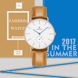 Mens Unique Fashion Quartz Analog Waterproof Watch with Stainless Steel Case 72704