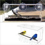 Clear Bird Feeder Entertaining Bird Watching From Inside Your Home