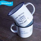 Sublimation Custom Enamel Gin Mug with Lid