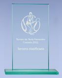 Fancy Engraved Glass Awards for Business Cooperation Gifts